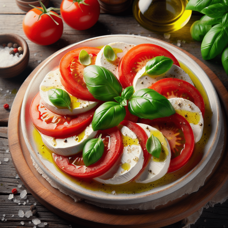 Easy Caprese with Homegrown Basil