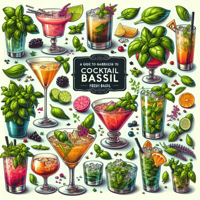 Guide to Cocktail Garnishes: Using Fresh Basil
