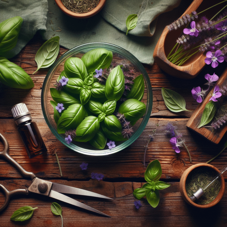 Aromatic Delight: Making Potpourri with Fresh Basil