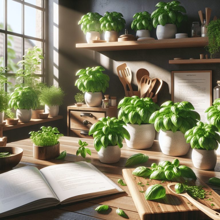 Utilizing Fresh Basil from Your Indoor Garden in Your Cooking