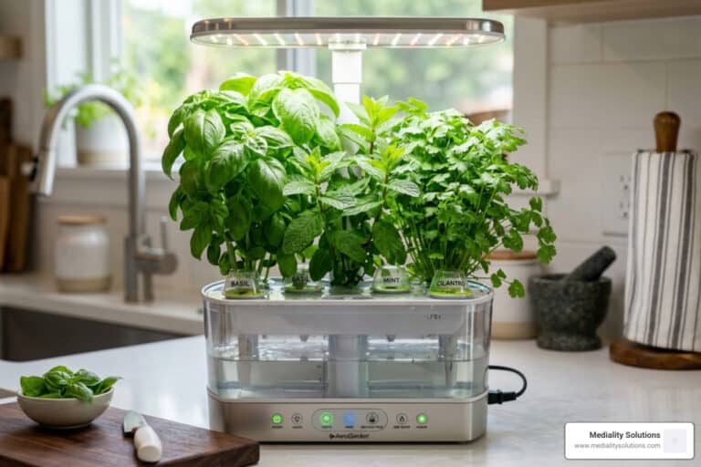 kitchen herb garden hydroponic
