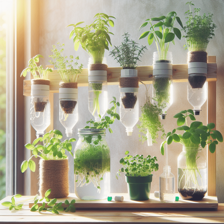 Using Recycled Materials for DIY Hydroponic Herb Gardens