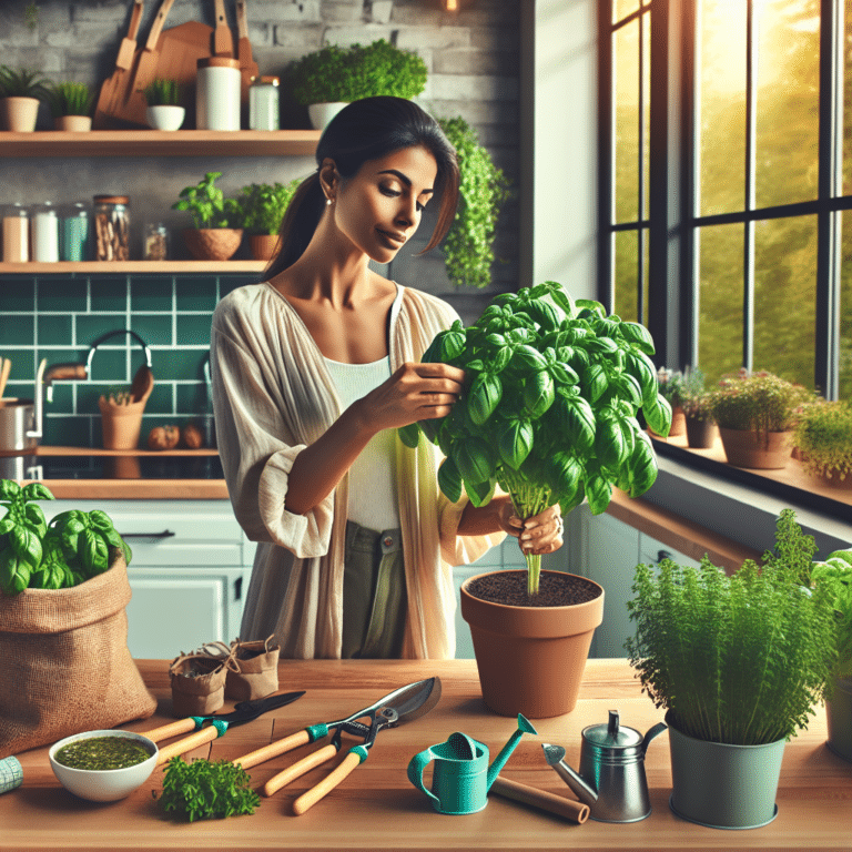 Spice Up Your Life with Healthy Indoor Basil