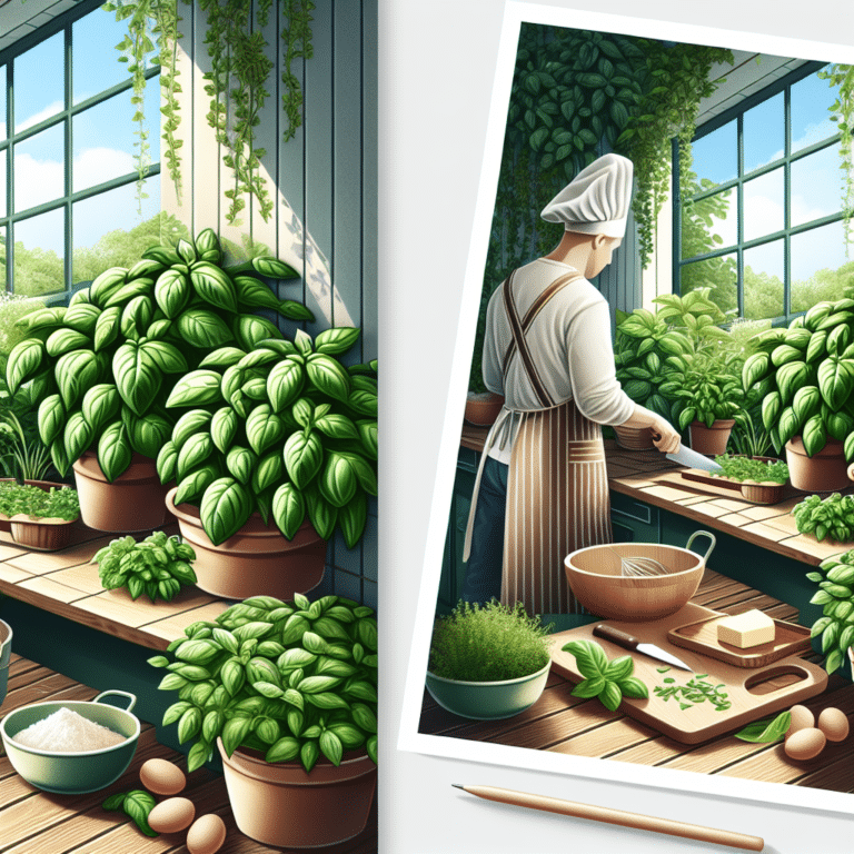 Baking with Freshly Picked Basil from Your Indoor Garden