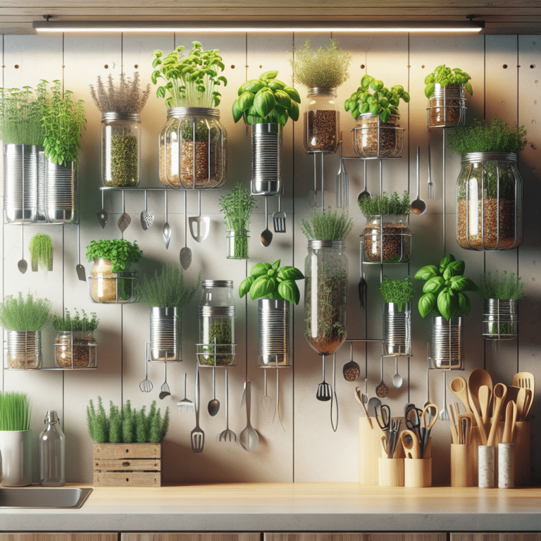 How to Repurpose Everyday Items into a Hydroponic Herb Garden
