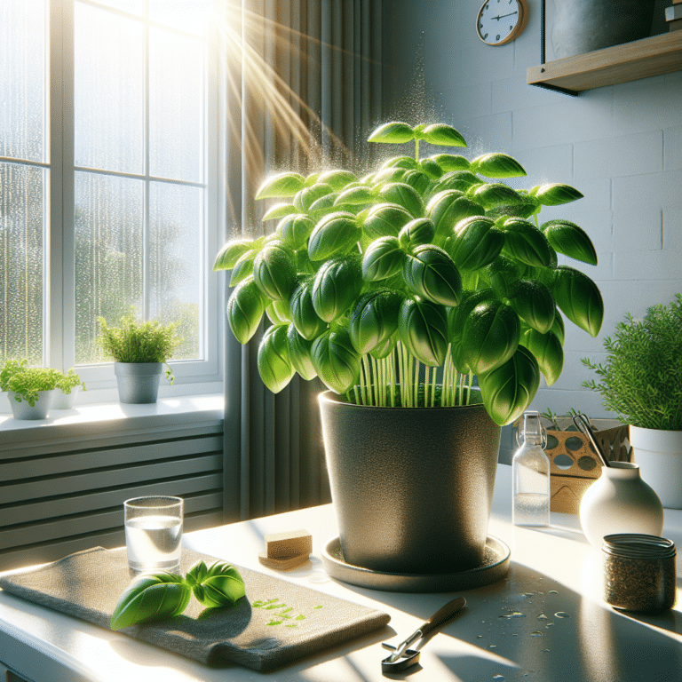 Indoor-Grown Basil".
