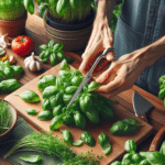 Cooking with Fresh Indoor-Grown Basil