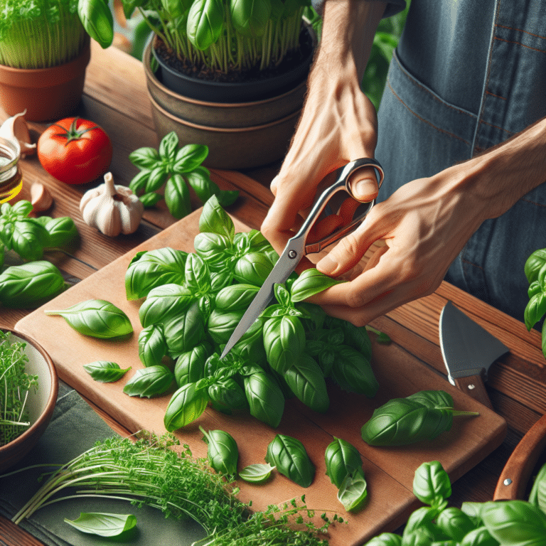 Cooking with Fresh Indoor-Grown Basil