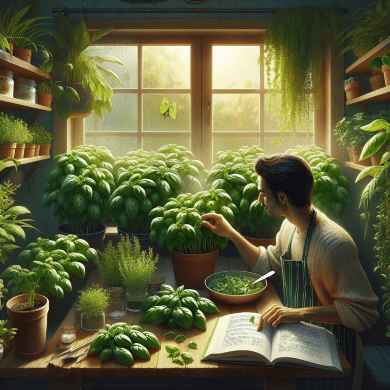 Harvesting and Using Fresh Basil from Your Indoor Garden