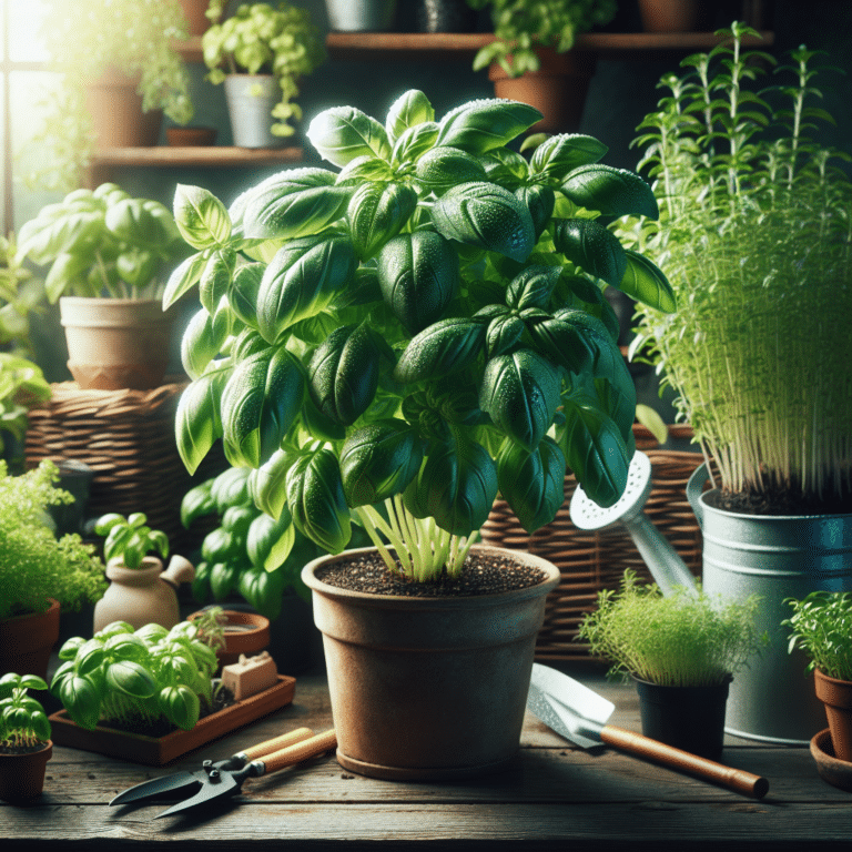 Fresh Basil: The Indoor Gardener's Secret Ingredient".