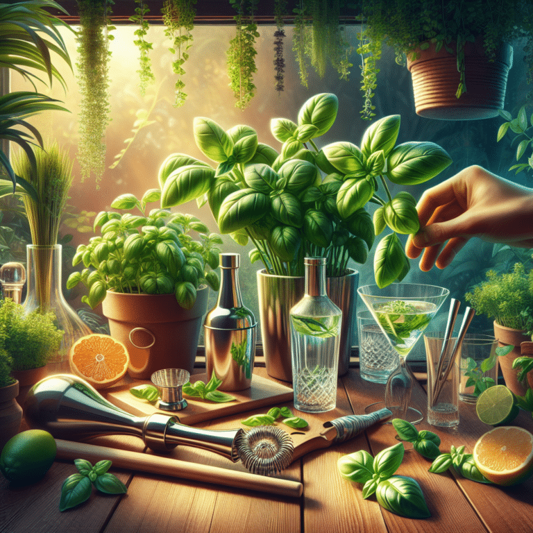 Creating Basil Infused Cocktails from Your Indoor Garden