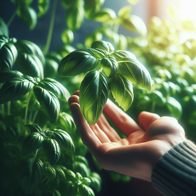 Adding Flavor to Meals with Fresh Basil from Your Indoor Garden